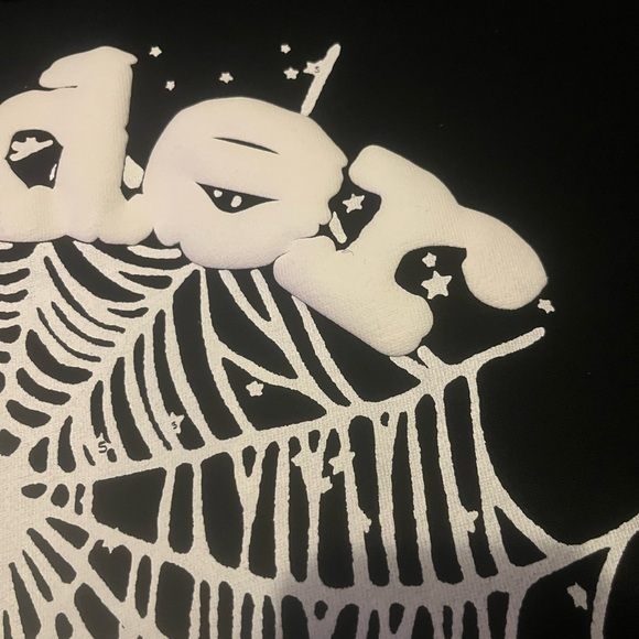 Black and White Sp5der Hoodie - Picture 2 of 3